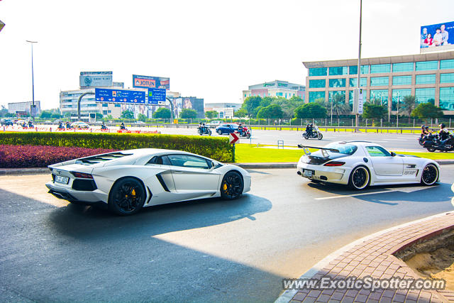 Lamborghini Aventador spotted in Dubai, United Arab Emirates