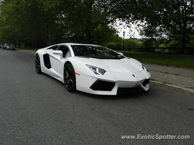 Lamborghini Aventador spotted in Brooklyn, New York