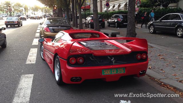 Ferrari F50 spotted in Paris, France