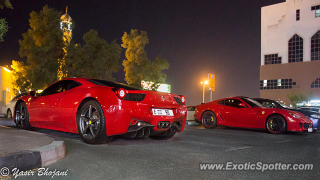 Ferrari 458 Italia spotted in Dubai, United Arab Emirates