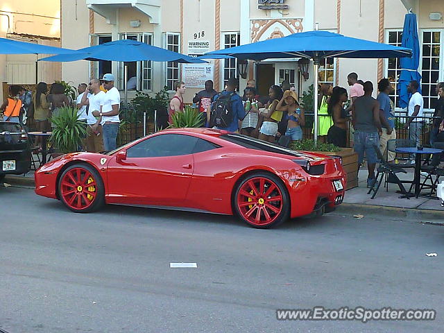 Ferrari 458 Italia spotted in Miami, Florida