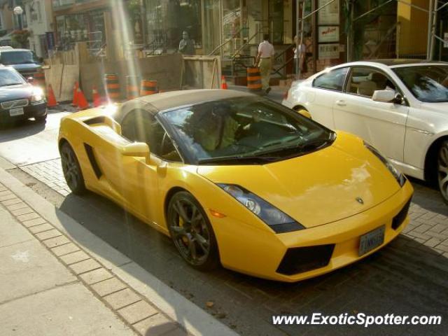 Lamborghini Gallardo spotted in Toronto, Canada