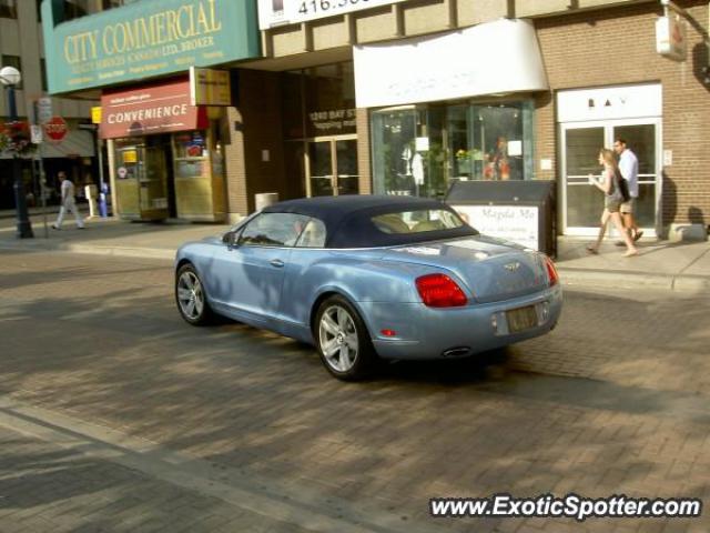 Bentley Continental spotted in Toronto, Canada