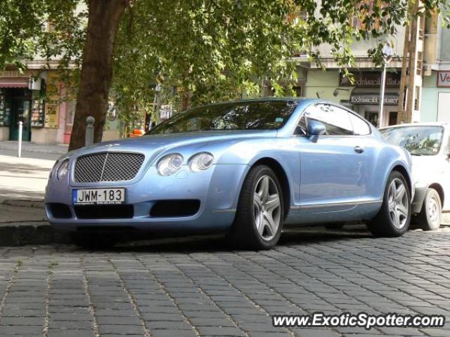 Bentley Continental spotted in Budapest, Hungary