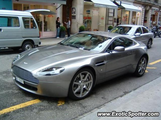 Aston Martin DB9 spotted in Geneva, Switzerland