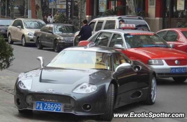 Spyker C8 spotted in Shanghai, China