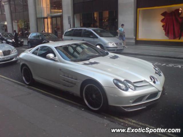 Mercedes SLR spotted in London, United Kingdom