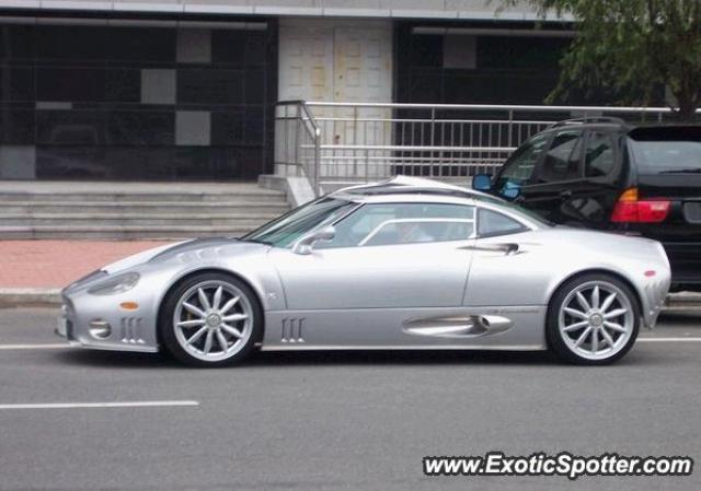 Spyker C8 spotted in Dalian, China