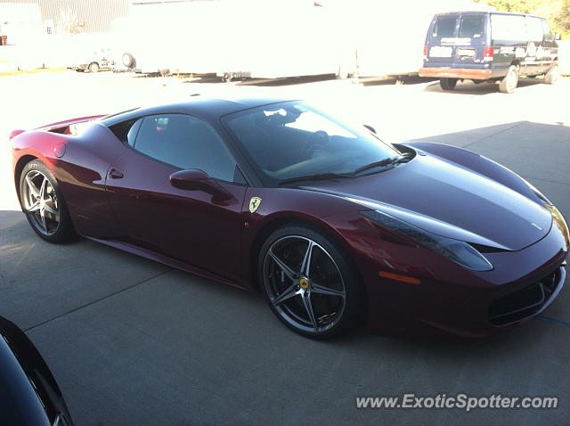 Ferrari 458 Italia spotted in Joliet, Illinois