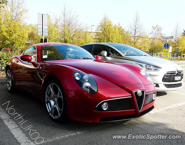 Alfa Romeo 8C spotted in Maranello, Italy