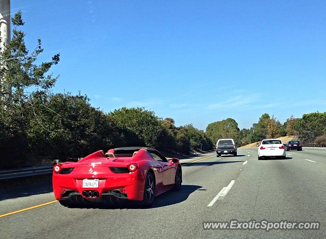 Ferrari 458 Italia spotted in Palo Alto, California