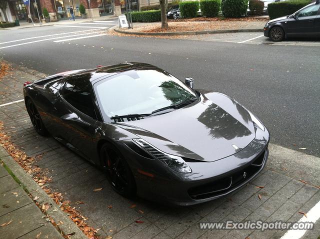 Ferrari 458 Italia spotted in Redmond, Washington