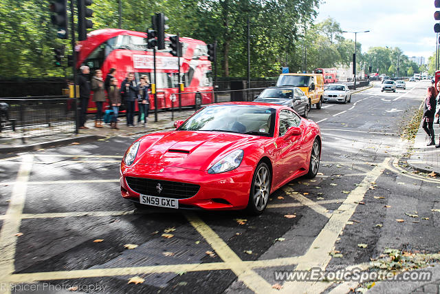 Ferrari California spotted in London, United Kingdom