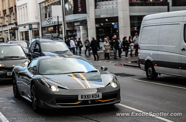 Ferrari 458 Italia spotted in London, United Kingdom