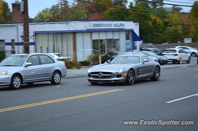 Mercedes SLS AMG spotted in Greenwich, Connecticut