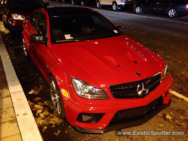 Mercedes C63 AMG Black Series spotted in Madison, New Jersey