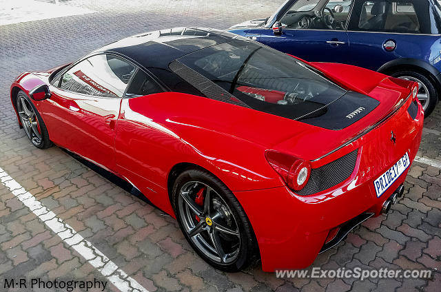 Ferrari 458 Italia spotted in Bryanston, South Africa