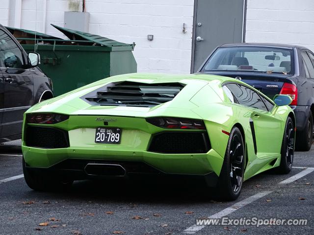 Lamborghini Aventador spotted in Wilmington, Delaware