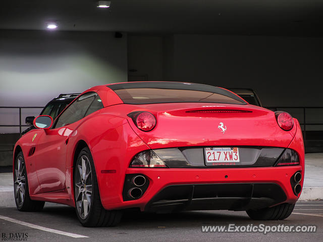 Ferrari California spotted in Chestnut Hill, Massachusetts