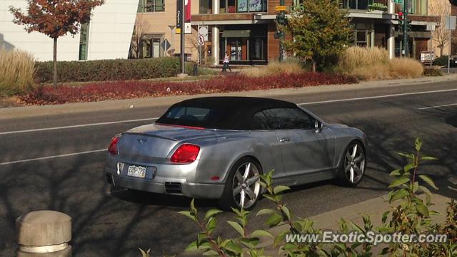 Bentley Continental spotted in Cherry Creek, Colorado