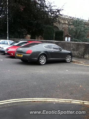 Bentley Continental spotted in Tiverton, United Kingdom