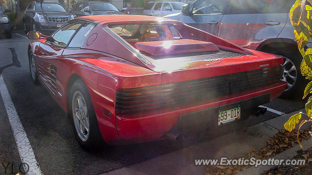 Ferrari Testarossa spotted in Cherry Creek, Colorado