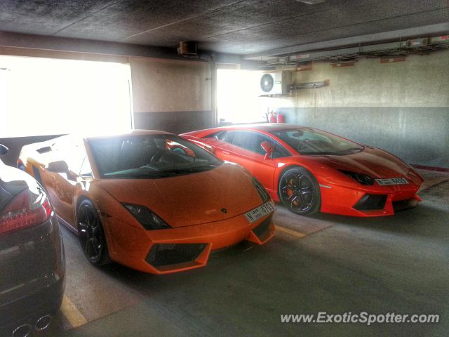 Lamborghini Aventador spotted in Dubai, United Arab Emirates
