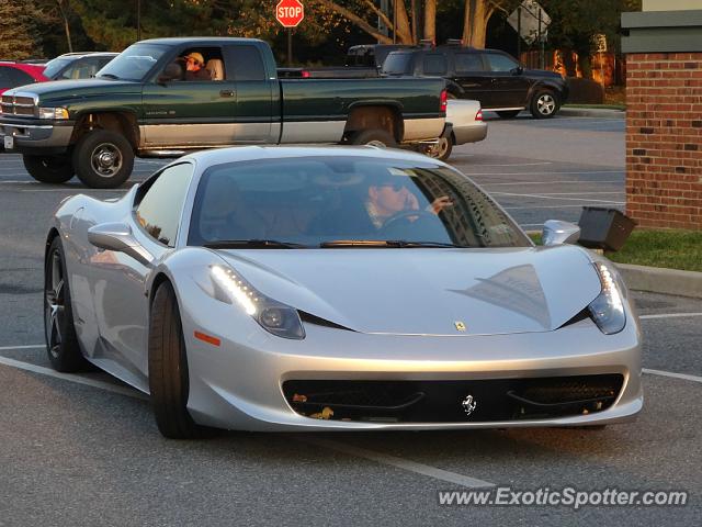 Ferrari 458 Italia spotted in Greenville, Delaware