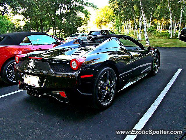 Ferrari 458 Italia spotted in Egg Harbor, Wisconsin
