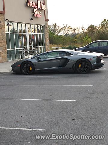 Lamborghini Aventador spotted in Kingsport, Tennessee