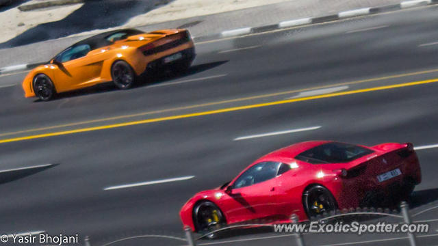 Ferrari 458 Italia spotted in Dubai, United Arab Emirates