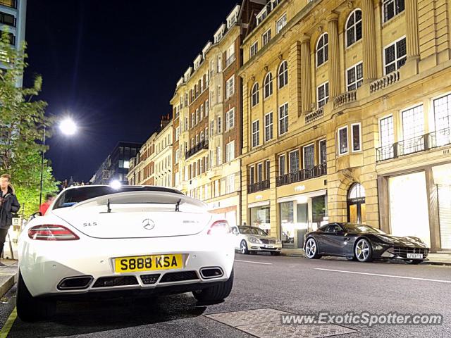 Mercedes SLS AMG spotted in London, United Kingdom