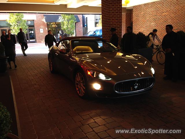 Maserati GranCabrio spotted in Goergetown, Virginia
