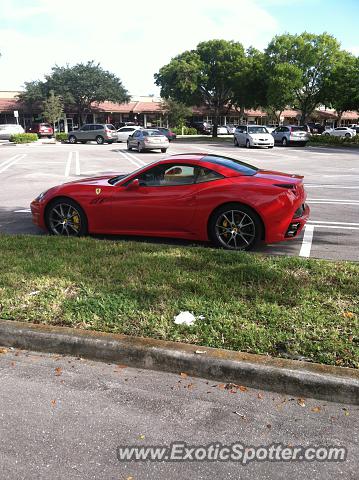 Ferrari California spotted in PalmBeachGardens, Florida