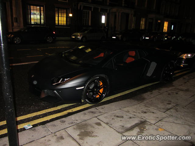 Lamborghini Aventador spotted in London, United Kingdom