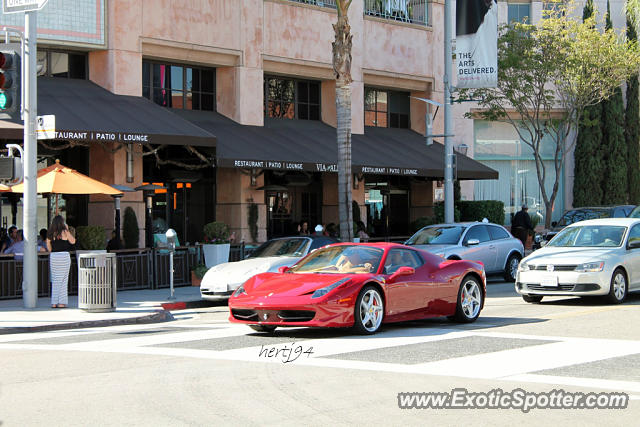 Ferrari 458 Italia spotted in Beverly Hills, California