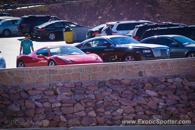 Ferrari 458 Italia spotted in Hoover Dam, Arizona