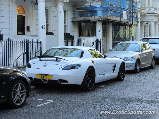 Mercedes SLS AMG spotted in London, United Kingdom