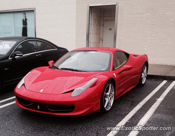Ferrari 458 Italia spotted in Atlanta, Georgia