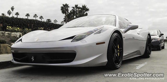 Ferrari 458 Italia spotted in La Jolla, California