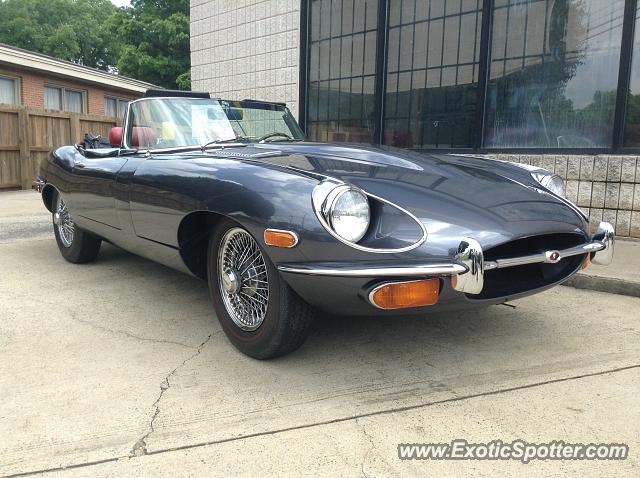 Jaguar E-Type spotted in Charlotte, North Carolina