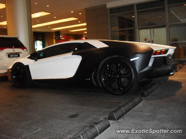Lamborghini Aventador spotted in Bukit Bintang, Malaysia