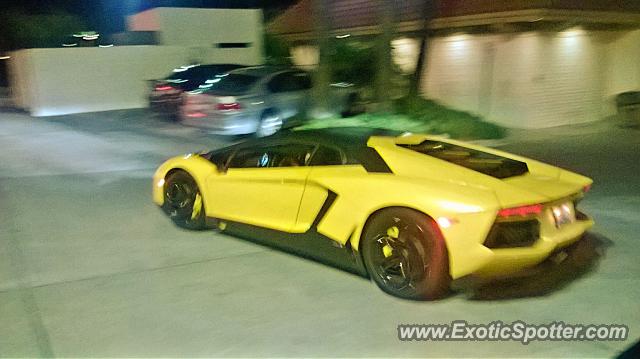 Lamborghini Aventador spotted in Santa Clarita, United States