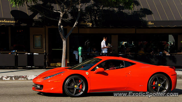 Ferrari 458 Italia spotted in Beverly Hills, California
