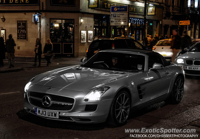 Mercedes SLS AMG spotted in Manchester, United Kingdom