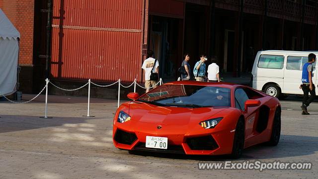 Lamborghini Aventador spotted in Yokohama, Japan