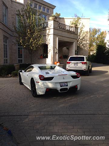 Ferrari 458 Italia spotted in Winnetka, Illinois