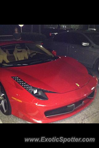 Ferrari 458 Italia spotted in West Palm Beach, Florida