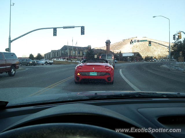 Ferrari California spotted in Park City, Utah