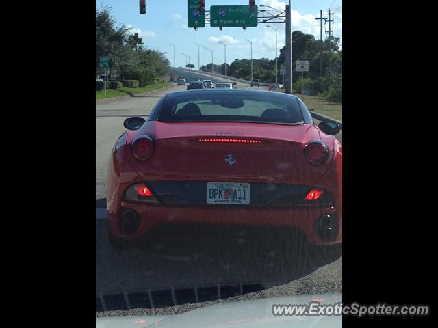 Ferrari California spotted in West Palm Beach, Florida